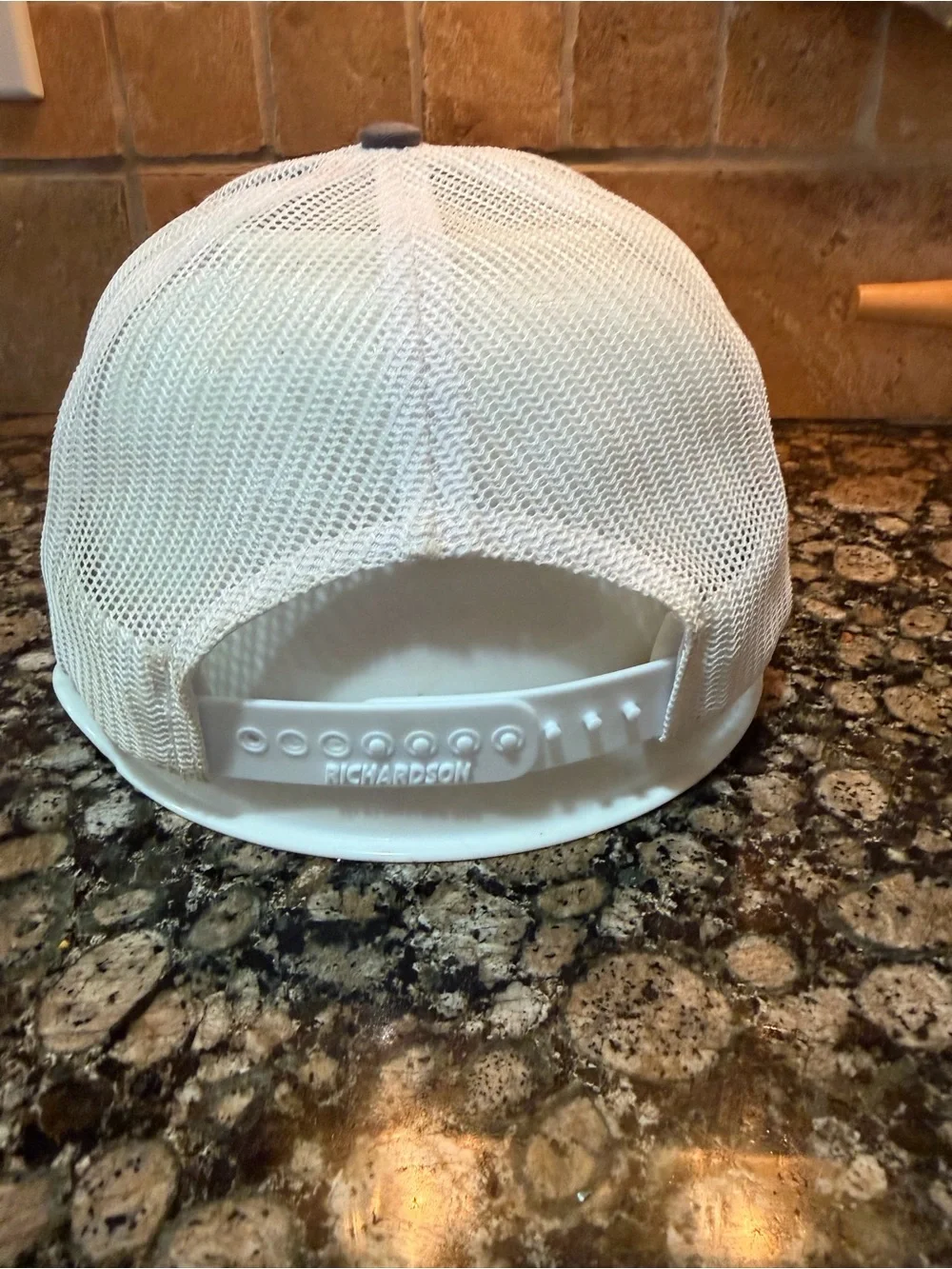 Gray and White Mesh Baseball Cap with Crossed Bats Logo